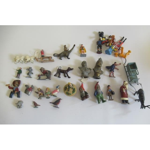 318 - Various character figures including Jeremy Fisher, Red Riding Hood, Pixie and Toadstool and Kew gard... 