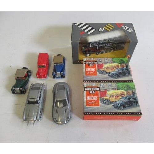 491 - Eight Corgi and Lledo vehicles including Yorkshire Tea and O Series Bedford, some items boxed, E-F