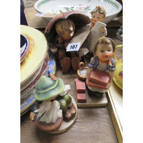 107 - FOUR HUMMEL FIGURES