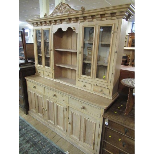 1148 - LARGE PINE KITCHEN DRESSER