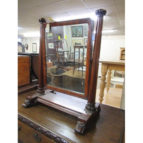 1150 - WILLIAM IV MAHOGANY TABLE MIRROR