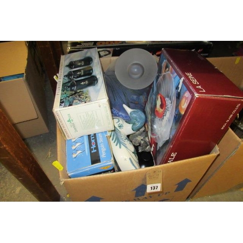 137 - BOX OF MISCELLANEOUS ITEMS