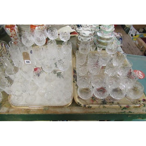 150 - TWO TRAYS OF GLASSES