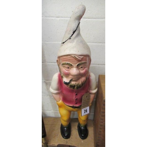 26 - POTTERY GARDEN GNOME