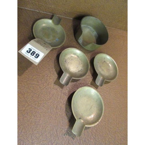 389 - BRASS ASH TRAYS