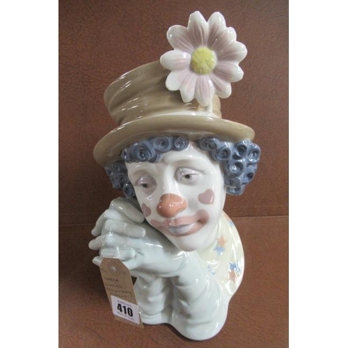 410 - LARGE LLADRO MELANCHOLY CLOWN