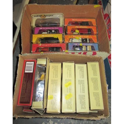 54 - TWO BOXES OF MODELS OF YESTERYEAR CARS