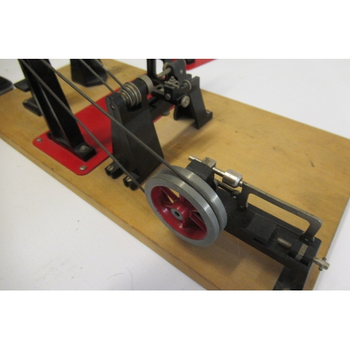 902 - ESL(Electric Signal and Light) model workshop equipment. Comprising Line Shaft, Lathe, Saw, Drill an... 