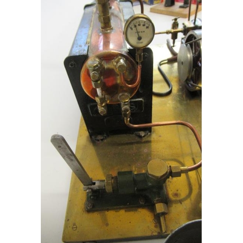 903 - Stuart S10 Mill Engine with Sprit Fired Boiler, water and pressure gauges. Displacement lubricator a... 