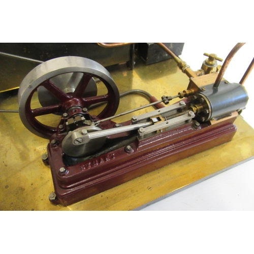 903 - Stuart S10 Mill Engine with Sprit Fired Boiler, water and pressure gauges. Displacement lubricator a... 