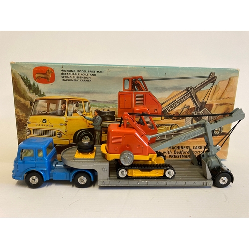 602 - Corgi Gift Set No 27 Machinery Carrier and Priestman Shovel, box F-G, model G-E