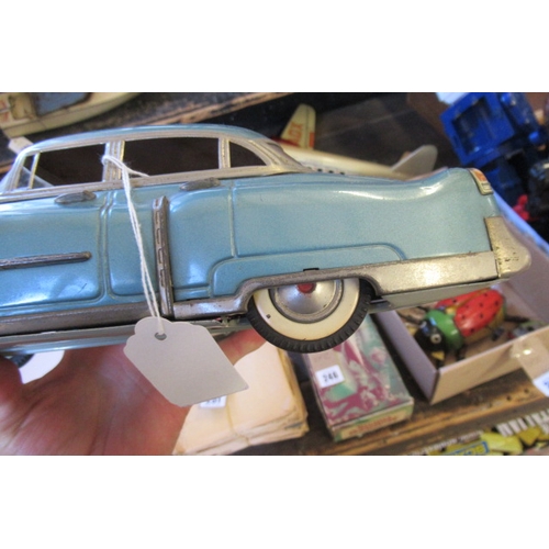 230 - GAMA Cadillac finished in metallic blue with printed interior, some minor scratches to boat lid, bri... 