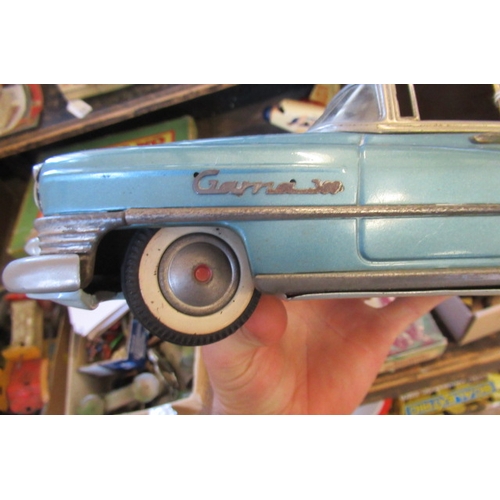 230 - GAMA Cadillac finished in metallic blue with printed interior, some minor scratches to boat lid, bri... 