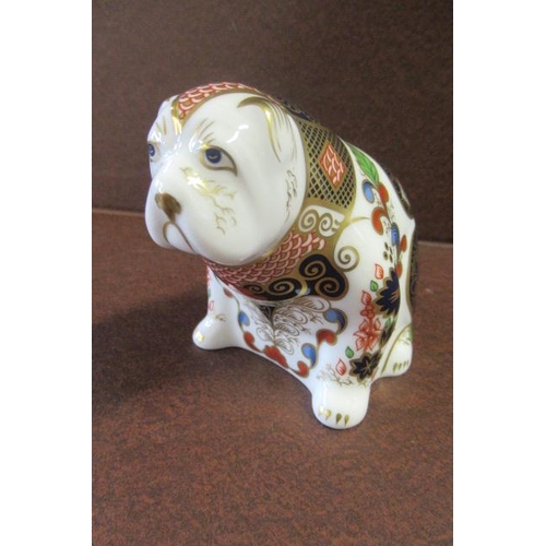 BOXED ROYAL CROWN DERBY BULLDOG