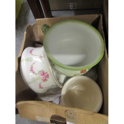 116 - BOX OF CHAMBER POTS