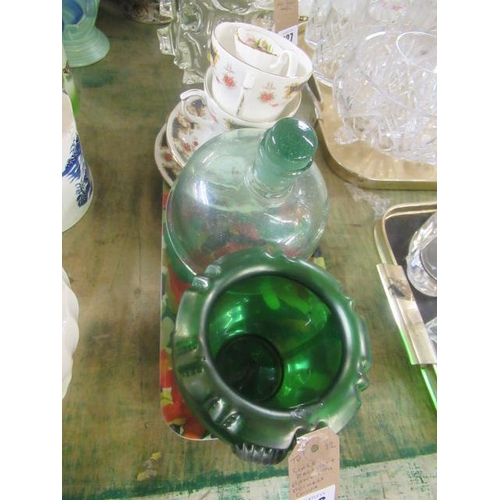 126 - GLASS DECANTER  AND DUCHESS CHINA ETC