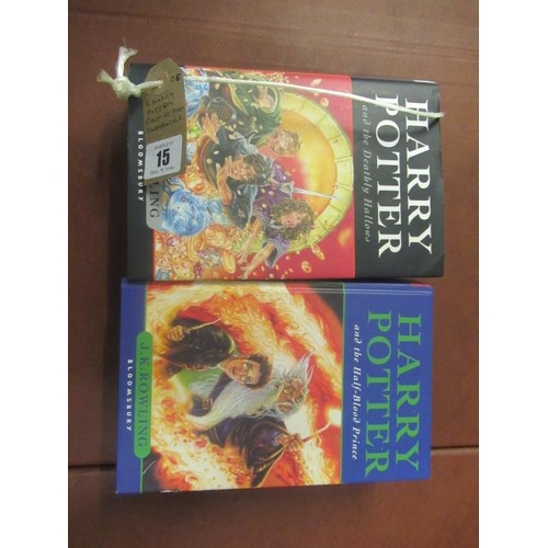 15 - TWO HARRY POTTER FIRST EDITION  BOOKS