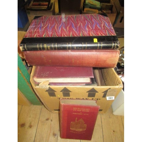 151 - BOX OF COUNTRY LIFE BOOKS ETC