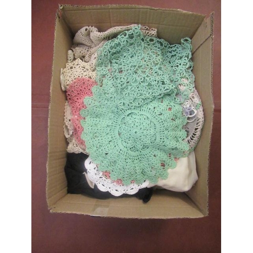 16 - BOX OF CROCHET MATS