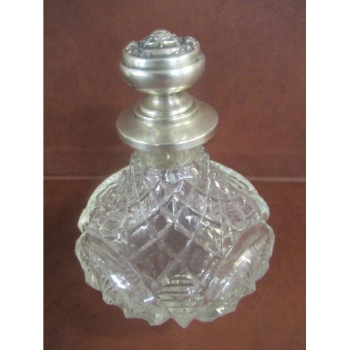 245 - SILVER TOPPED SCENT BOTTLE