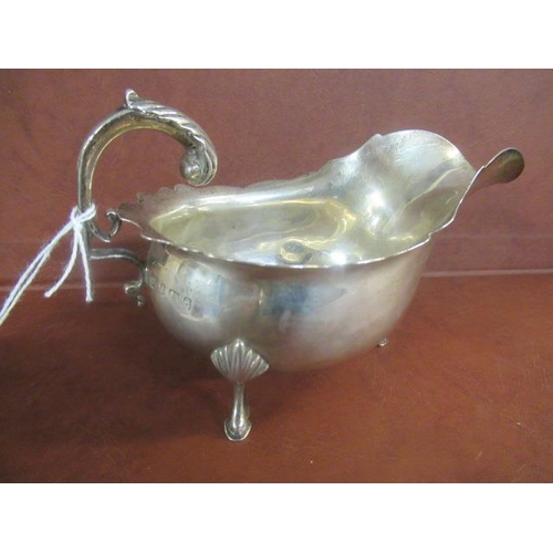 256 - SILVER SAUCE BOAT