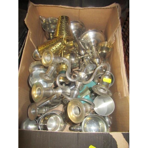 351 - BOX OF METALWARE