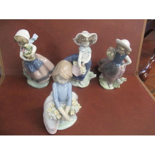 375 - FOUR LLADRO FIGURES