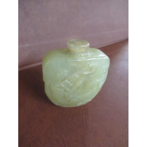 389 - CHINSE HARDSTONE SCENT BOTTLE