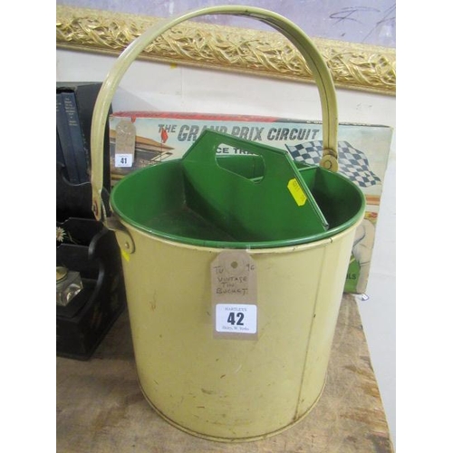 42 - VINTAGE HOUSEMAIDS ENAMEL BUCKET