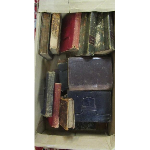 45 - BOX OF PUNCH AND OTHER 19TH CENTURY POCKET BOOKS