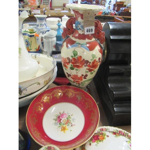 460 - COALPORT DISH AND A VASE