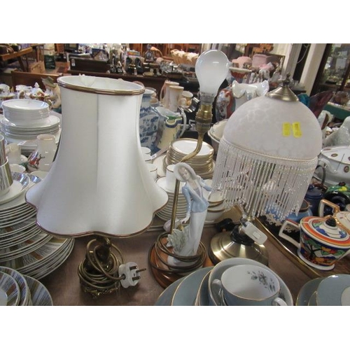 469 - THREE TABLE LAMPS