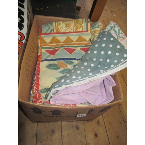 485 - BOX OF LINEN