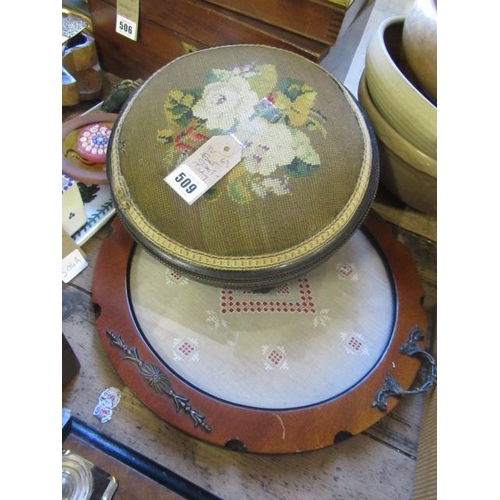 509 - FOOT STOOL AND TRAY