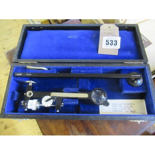 533 - CASED PLANIMETER