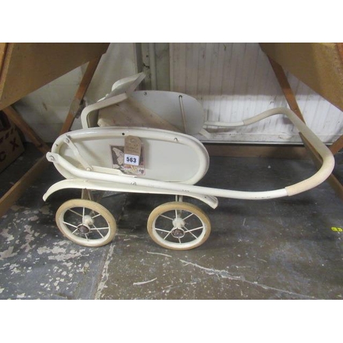 563 - VINTAGE TOY PRAM