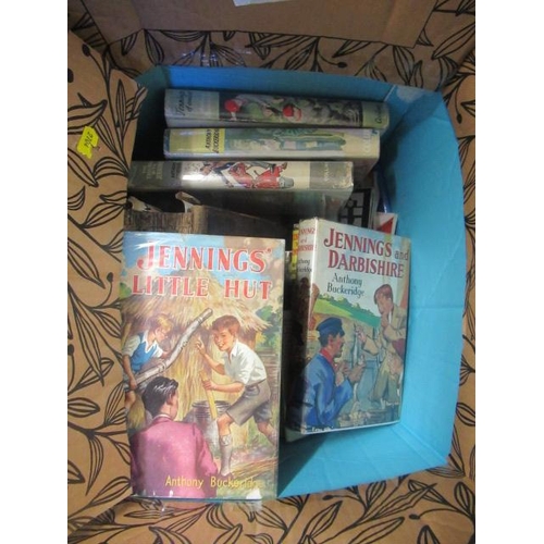 584 - BOX OF VINTAGE BOOKS AND MAGAZINES