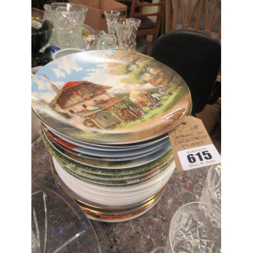 615 - STACK OF COLLECTABLE PLATES