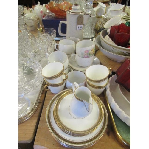 625 - TWO TEA SETS AND A DENBY COFFEE SET