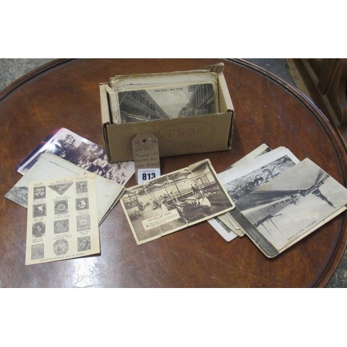 813 - QUANTITY OF WW I MILITARY AND OTHER POSTCARDS