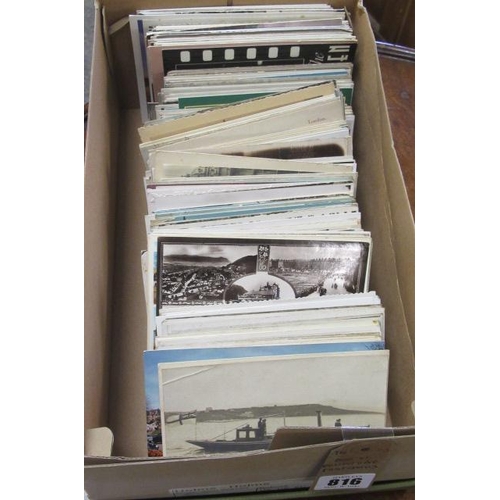 816 - BOX OF COLLECTABLE POSTCARDS