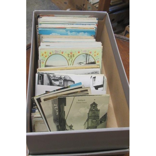 817 - BOX OF  POSTCARDS