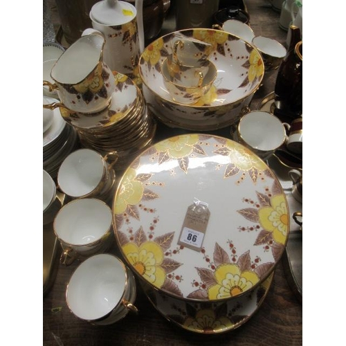 86 - HAND PAINTED TEA AND DINNER WARE