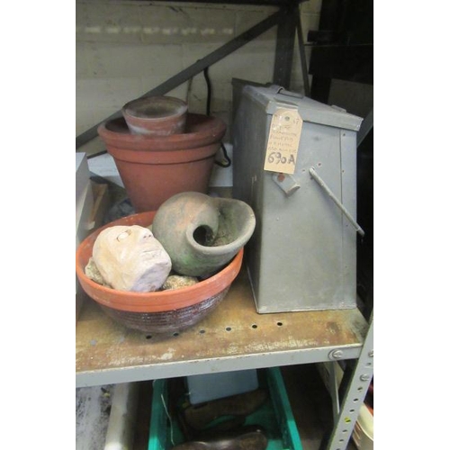 690A. - QUANTITY OF TERRACOTTA PLANT POTS ETC