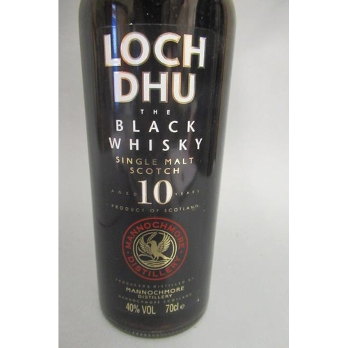 264 - One bottle Loch Dhu The Black Whisky, 10yr old single malt, Mannochmore Distillery