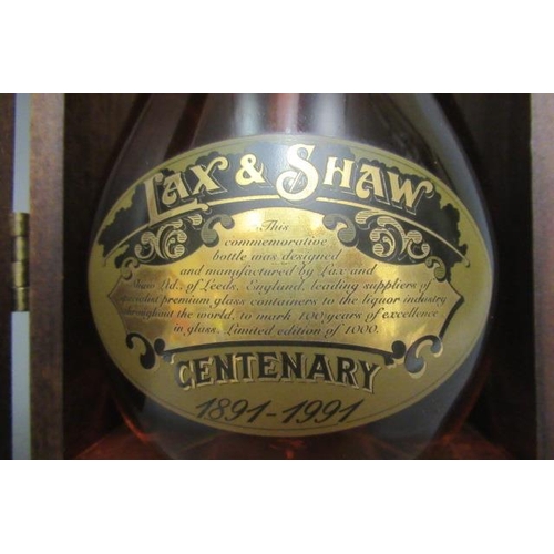 267 - A Lax & Shaw Centenary whisky, 1891 - 1991, in presentation wood box