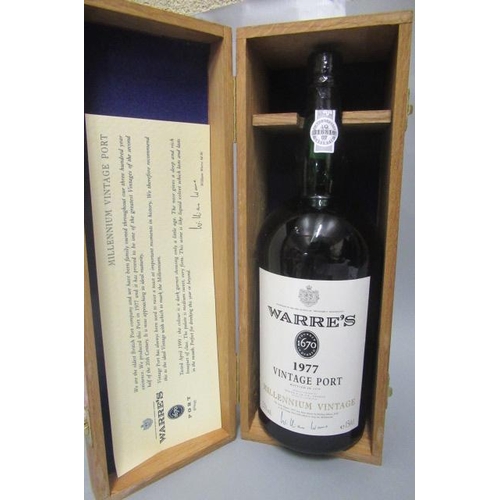 290 - One magnum 1977 Warre's vintage port, Millenium Vintage, boxed