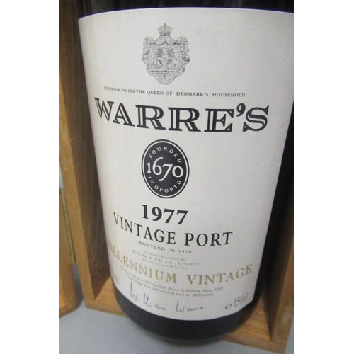 290 - One magnum 1977 Warre's vintage port, Millenium Vintage, boxed