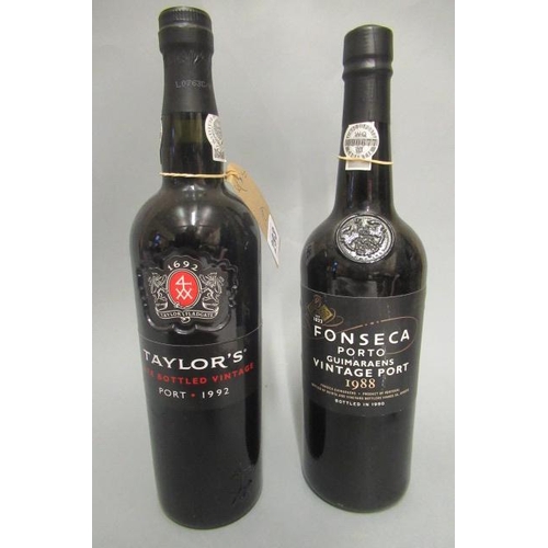 293 - Two bottles of vintage port, comprising 1988 Fonseca and a 1992 Taylors LBV