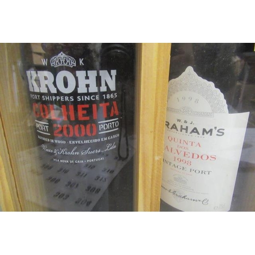 295 - Three boxed bottles of port, comprising 20yr Red Crown Kings Port, 1998 Grahams Quinta do Malvedos, ... 